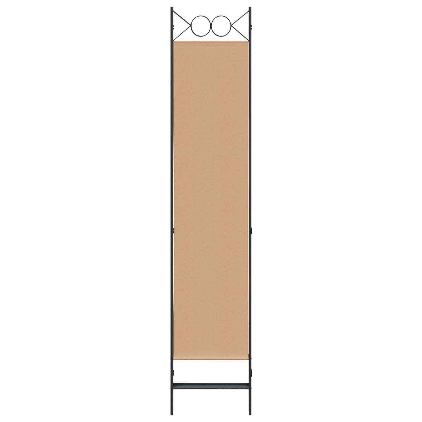 Paravento a 4 Pannelli Beige 160 x 200 cm Tessuto
