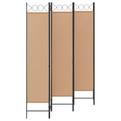 Divisore per Stanza a 6 Pannelli Beige 240 x 200 cm Tessuto