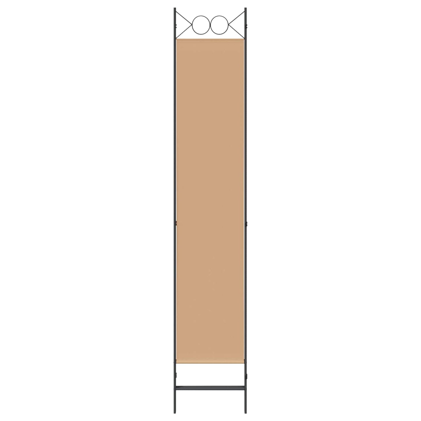 Paravento a 3 pannelli Beige 120 x 220 cm Tessuto