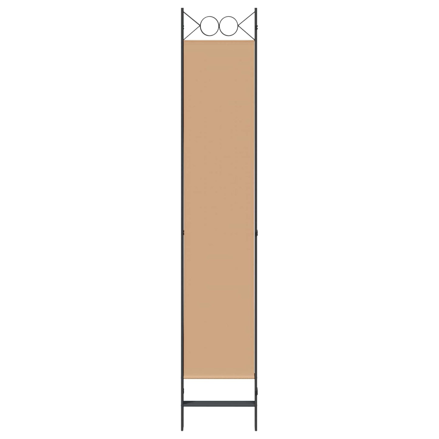 Paravento a 4 Pannelli Beige 160 x 220 cm Tessuto