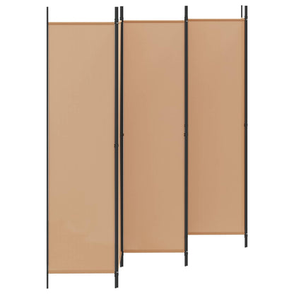 Divisore per Stanza a 6 Pannelli Beige 300 x 200 cm Tessuto