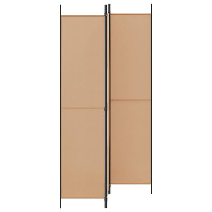 Paravento a 3 pannelli Beige 150 x 220 cm Tessuto