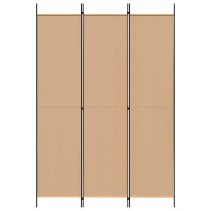 Paravento a 3 pannelli Beige 150 x 220 cm Tessuto