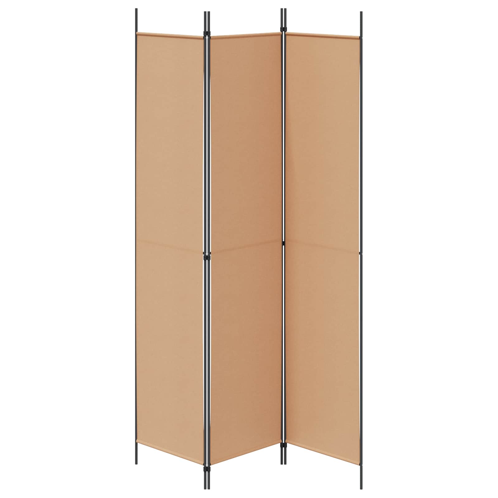 Paravento a 3 pannelli Beige 150 x 220 cm Tessuto | homemem39