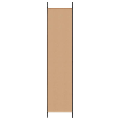 Paravento a 4 Pannelli Beige 200 x 220 cm Tessuto