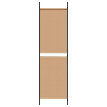 Paravento a 4 pannelli Beige 200 x 180 cm Tessuto