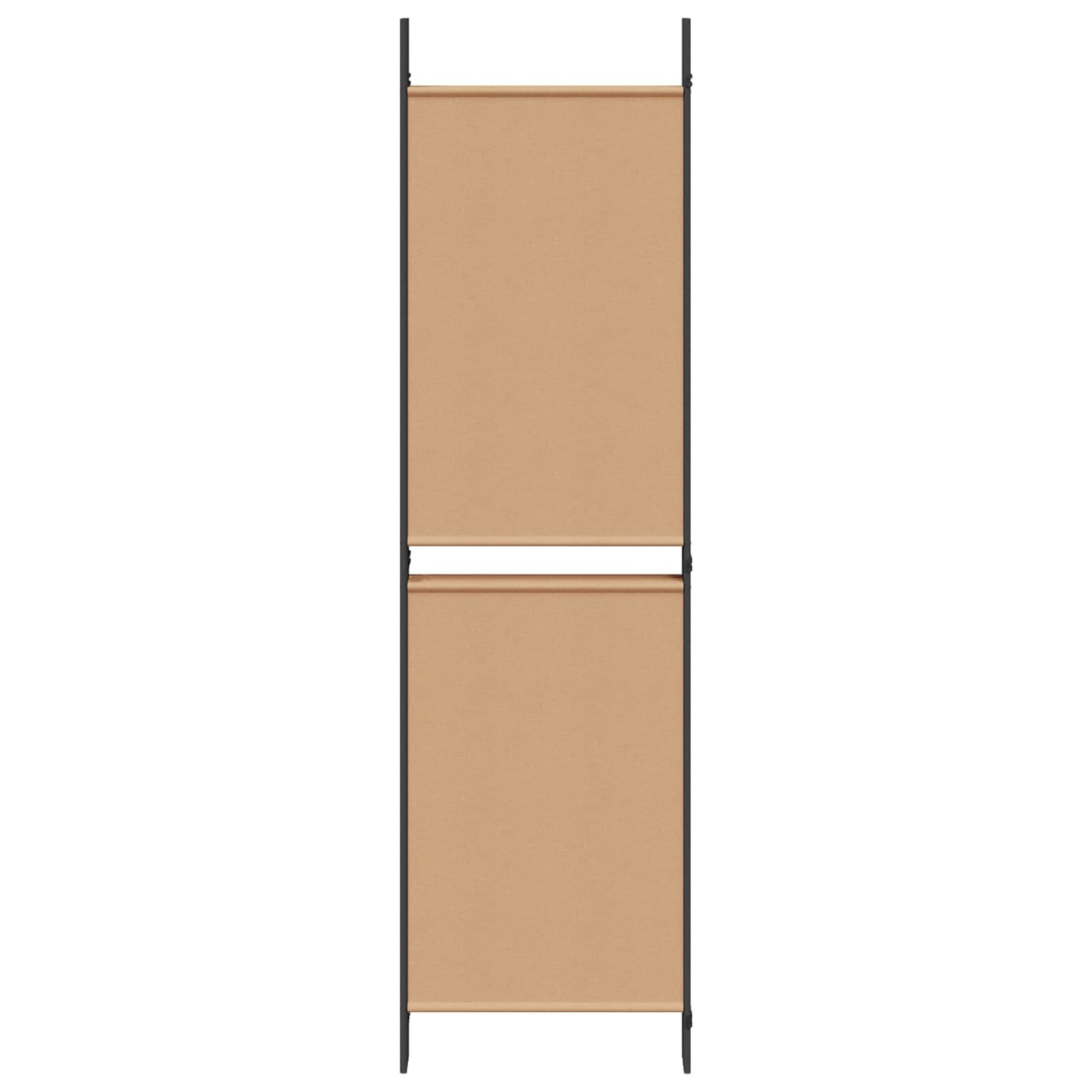 Paravento a 5 Pannelli Beige 250 x 180 cm Tessuto