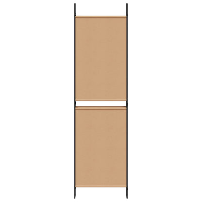 Paravento a 5 Pannelli Beige 250 x 180 cm Tessuto