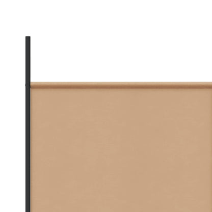 Paravento a 4 Pannelli Beige 200 x 200 cm Tessuto