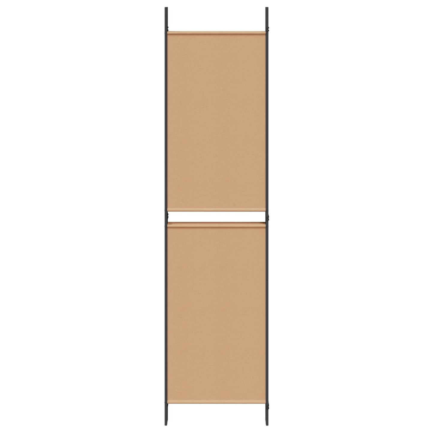 Pannello divisorio a 5 parti Beige 250 x 200 cm Tessuto