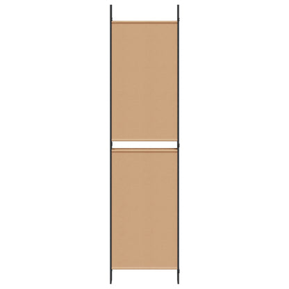 Pannello divisorio a 5 parti Beige 250 x 200 cm Tessuto