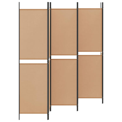 Divisore per Stanza a 6 Pannelli Beige 300 x 200 cm Tessuto