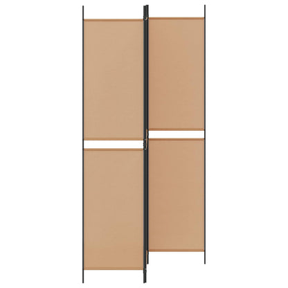 Pannello Divisorio a 3 Pannelli Beige 150 x 220 cm Tessuto
