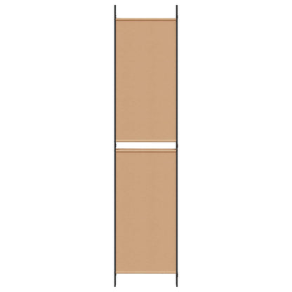 Paravento a 4 pannelli Beige 200 x 220 cm Tessuto