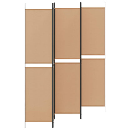 Pannello Separatore a 5 Pannelli Beige 250 x 220 cm Tessuto