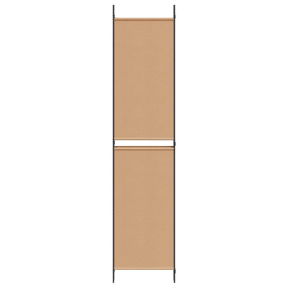 Pannello Separatore a 5 Pannelli Beige 250 x 220 cm Tessuto