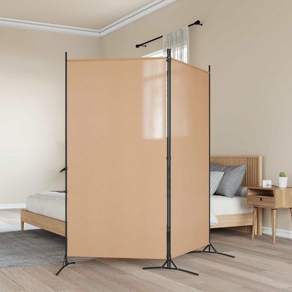 Divider Stanza a 2 Pannelli Beige 175 x 180 cm Tessuto