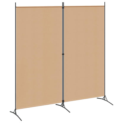 Divider Stanza a 2 Pannelli Beige 175 x 180 cm Tessuto