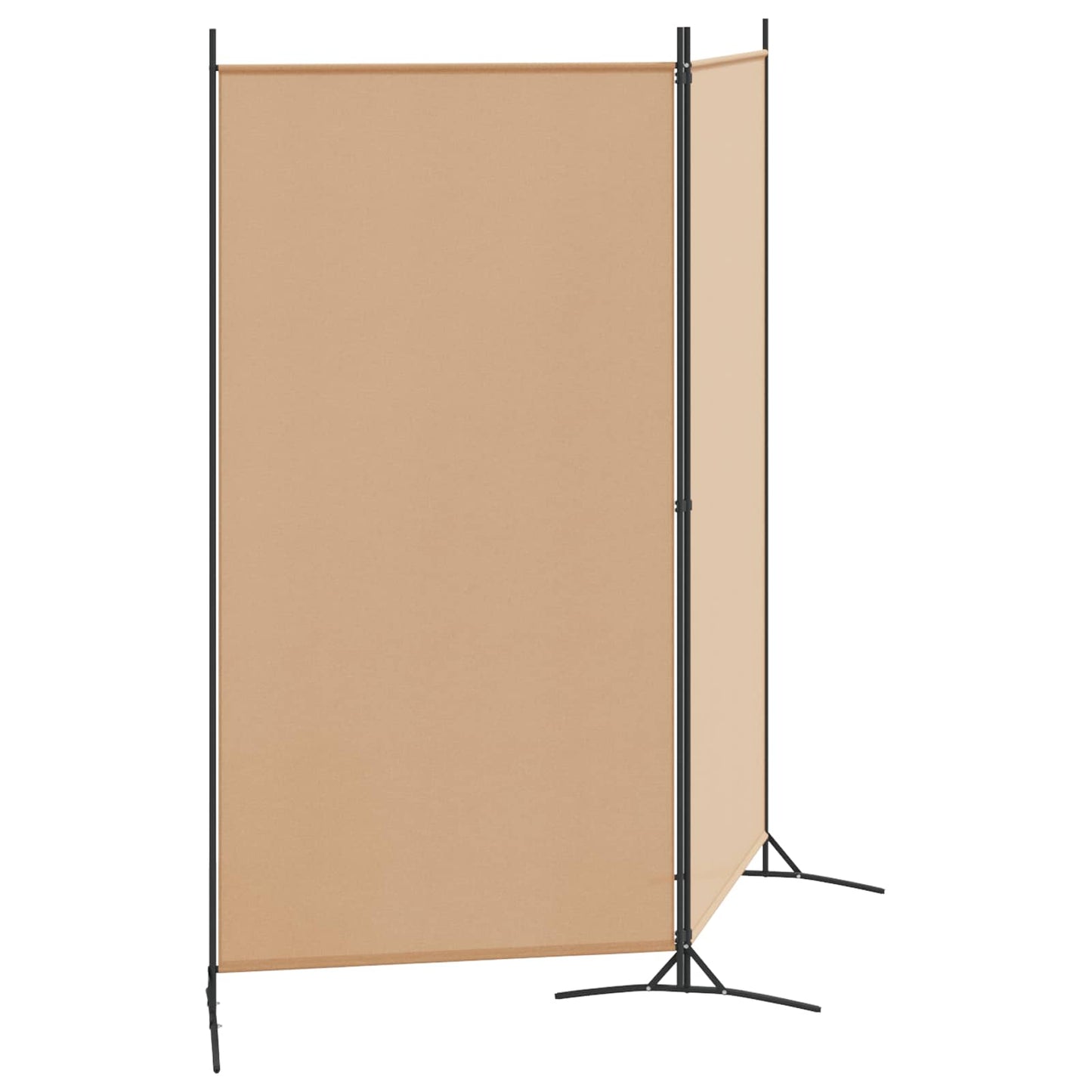 Divider Stanza a 2 Pannelli Beige 175 x 180 cm Tessuto