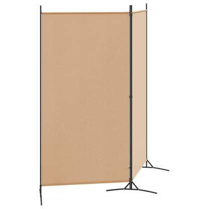Divider Stanza a 2 Pannelli Beige 175 x 180 cm Tessuto