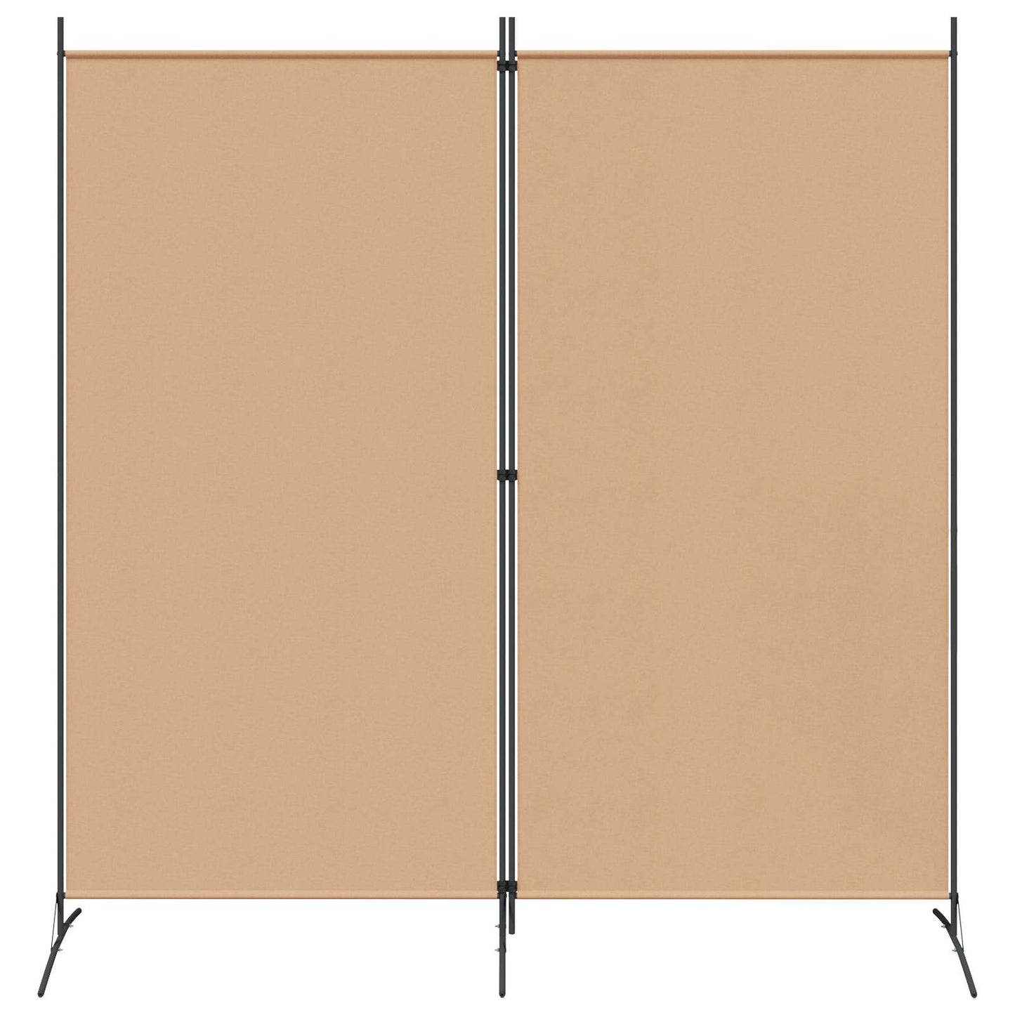 Divider Stanza a 2 Pannelli Beige 175 x 180 cm Tessuto