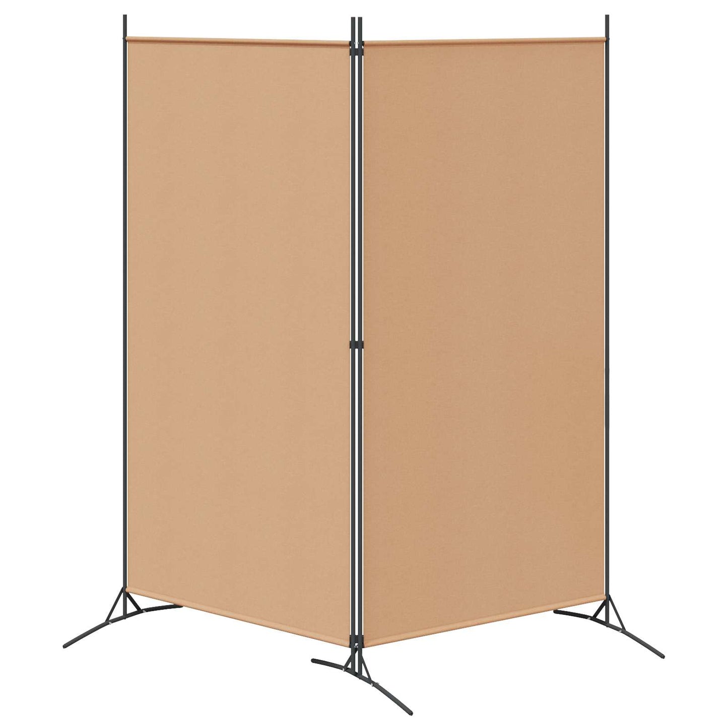 Divider Stanza a 2 Pannelli Beige 175 x 180 cm Tessuto