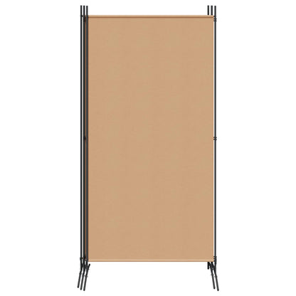 Paravento a 4 Pannelli Beige 346 x 180 cm Tessuto