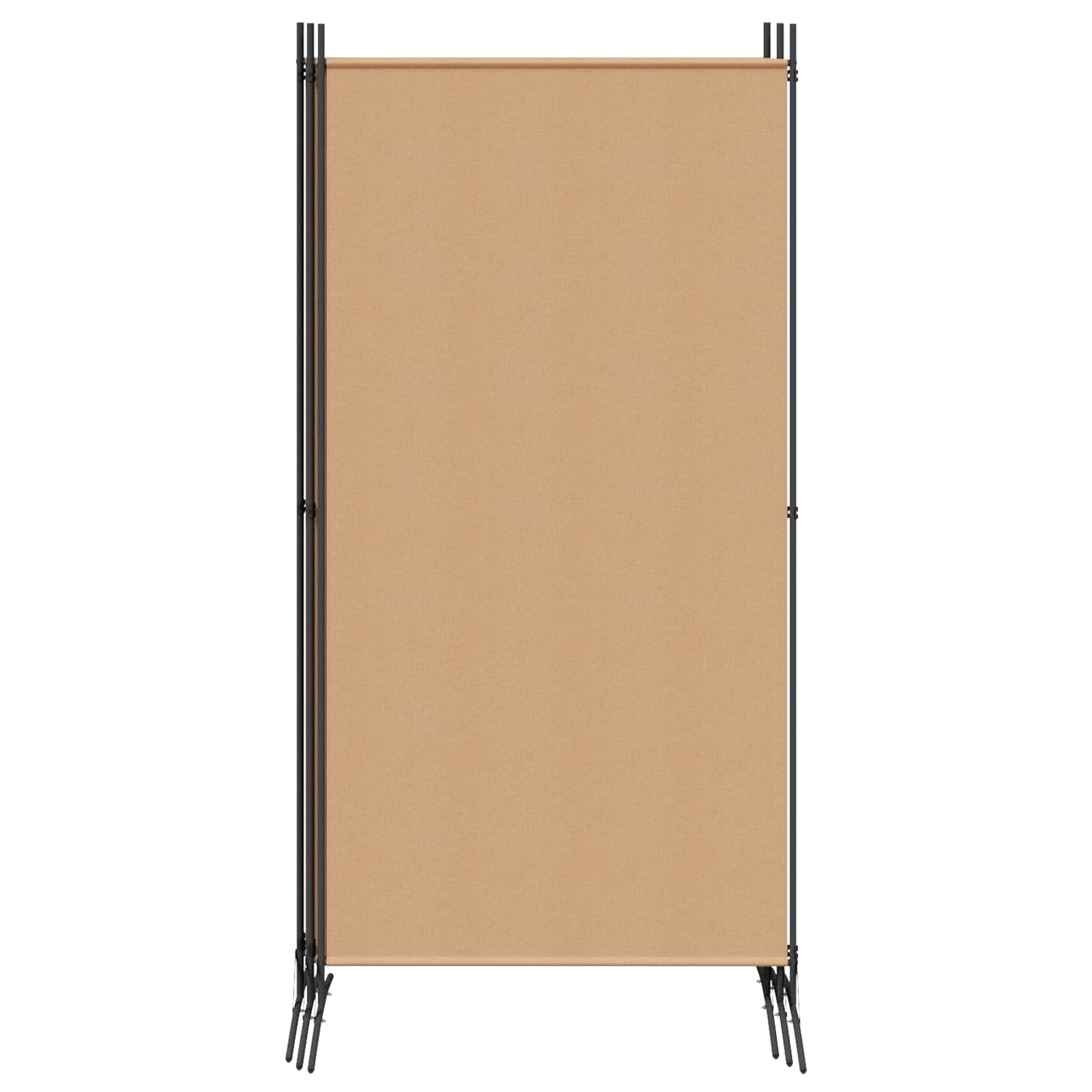 Paravento a 5 Pannelli Beige 433 x 180 cm Tessuto