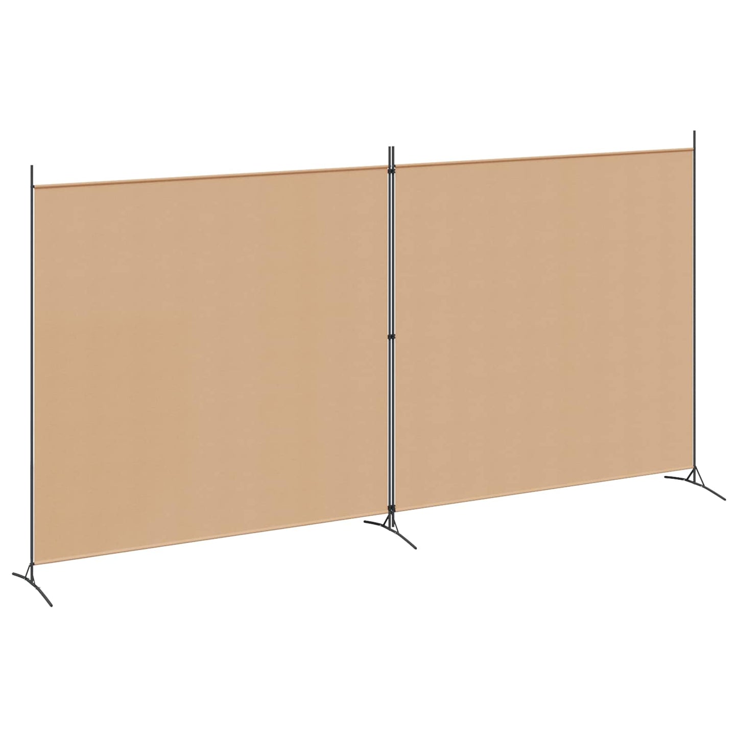 Divider Stanza a 2 Pannelli Beige 348 x 180 cm Tessuto