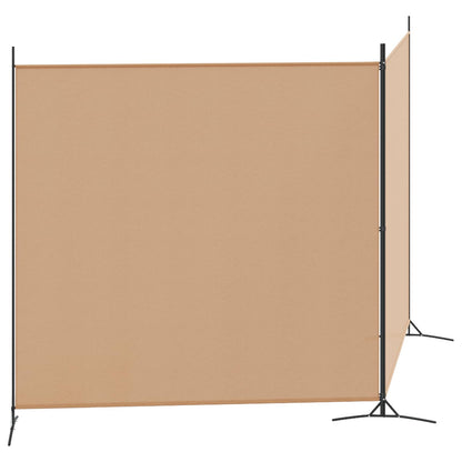 Divider Stanza a 2 Pannelli Beige 348 x 180 cm Tessuto