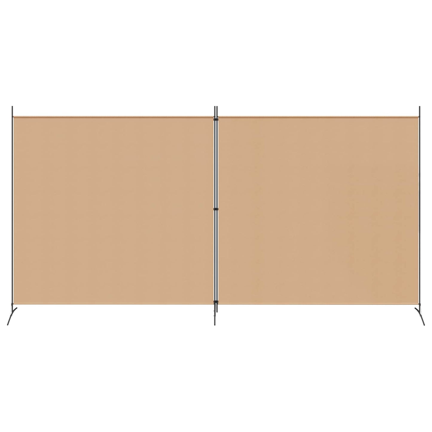 Divider Stanza a 2 Pannelli Beige 348 x 180 cm Tessuto