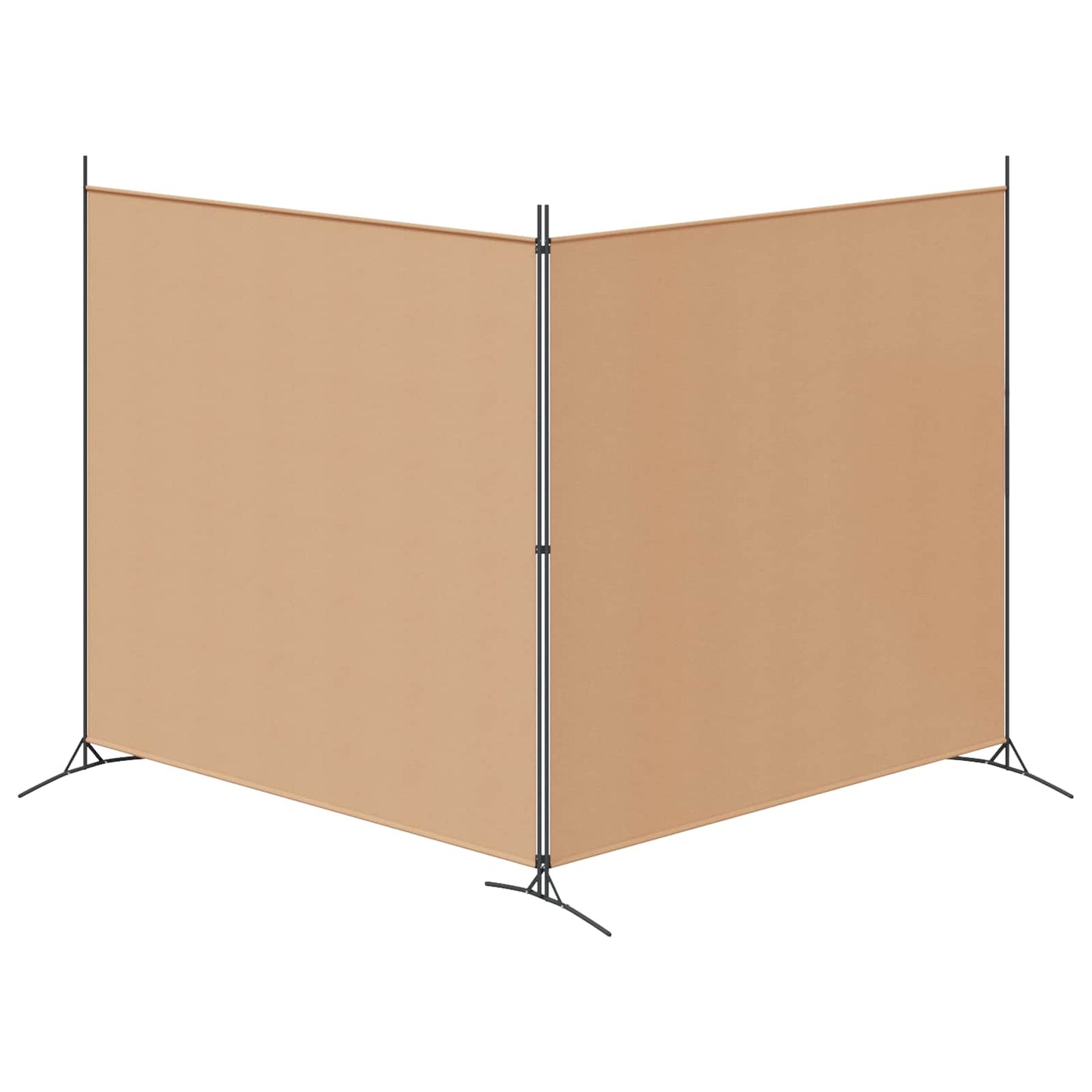 Divider Stanza a 2 Pannelli Beige 348 x 180 cm Tessuto