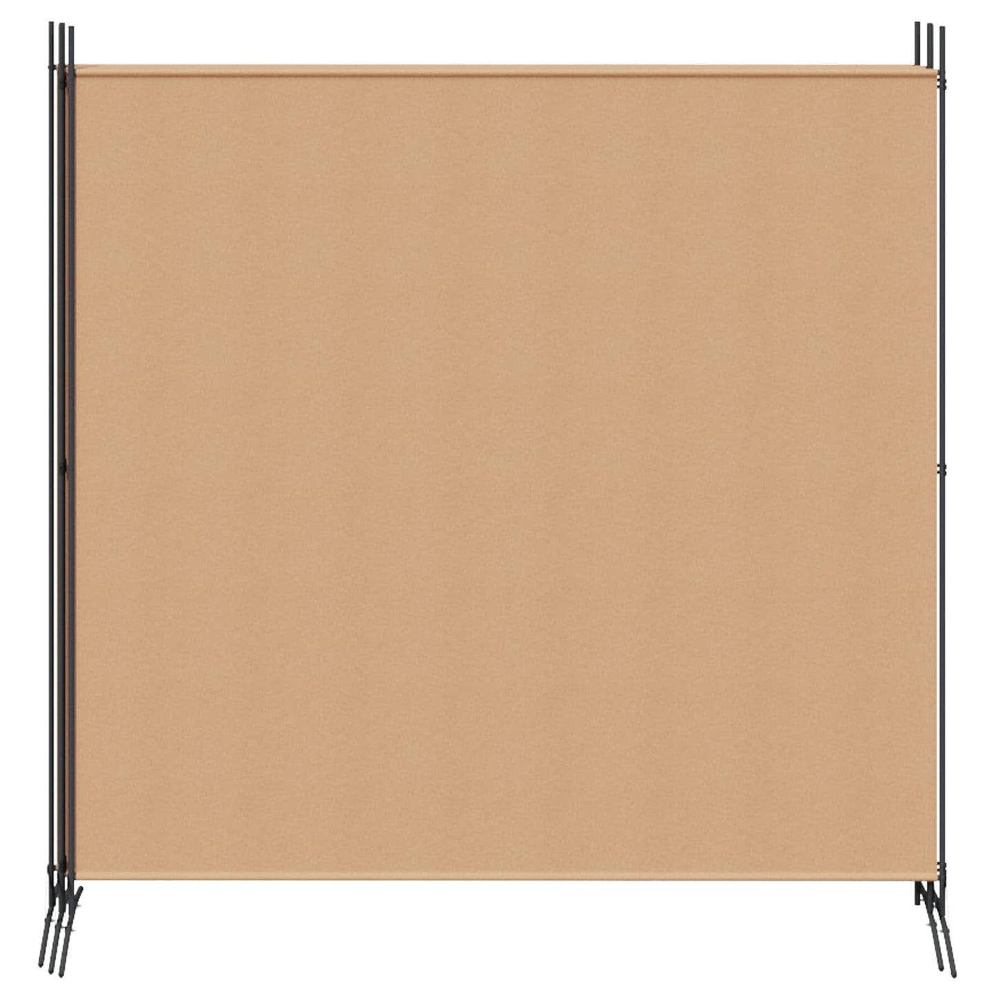 Paravento a 4 Pannelli Beige 698 x 180 cm Tessuto