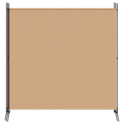 Paravento a 4 Pannelli Beige 698 x 180 cm Tessuto