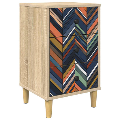 Armadio da Notte OMMEN Rovere Sonoma 36 x 33 x 60 cm | homemem39