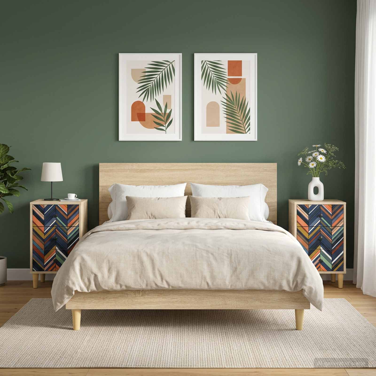 Armadio da Notte OMMEN 2 pz Rovere Sonoma 36 x 33 x 60 cm | homemem39