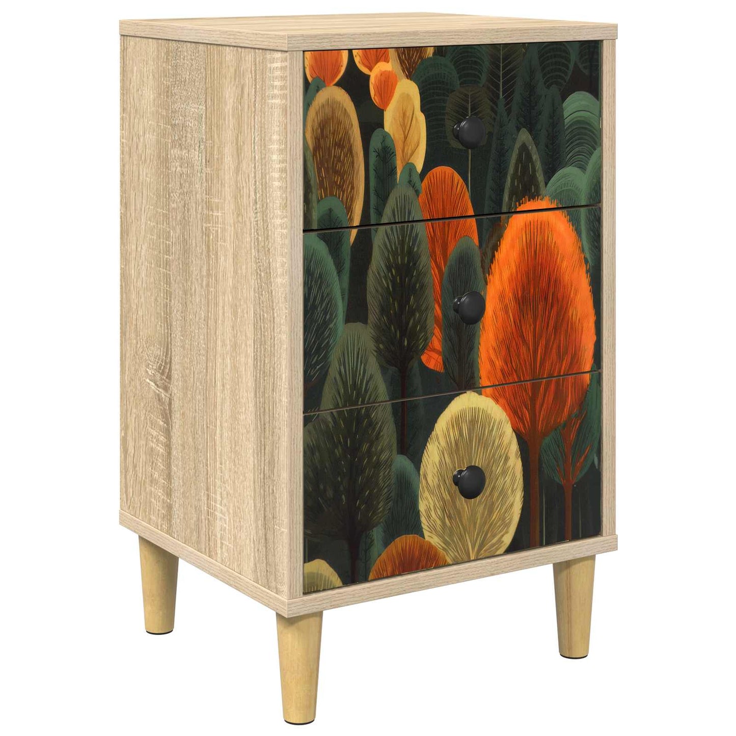 Armadio da Notte ZAANDAM Rovere Sonoma 36 x 33 x 60 cm | homemem39