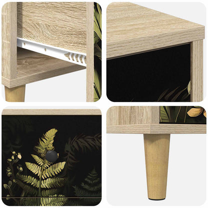 Cassettiera RHENEN Stampa tropicale 66 x 36,5 x 75 cm Sonoma | homemem39