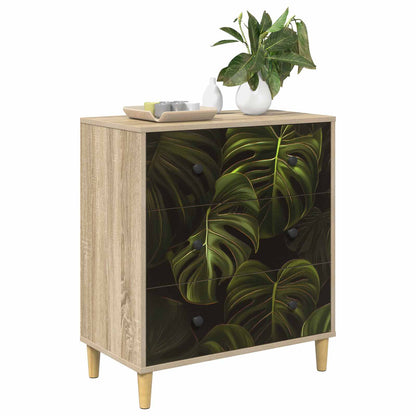 Cassettiera ELBURG Stampa foglia di palma 66 x 36,5 x 75 cm | homemem39