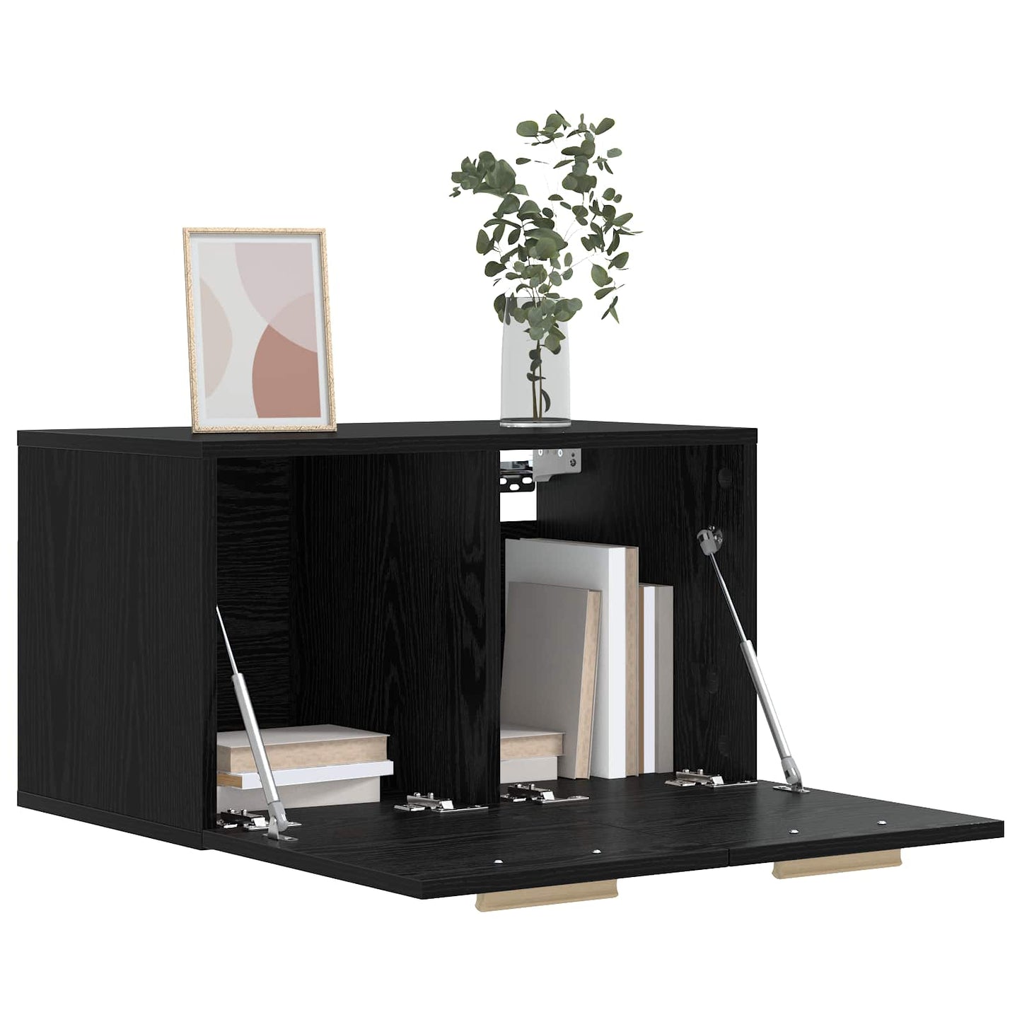 Armadietto a muro Rovere nero 60 x 36,5 x 35 cm