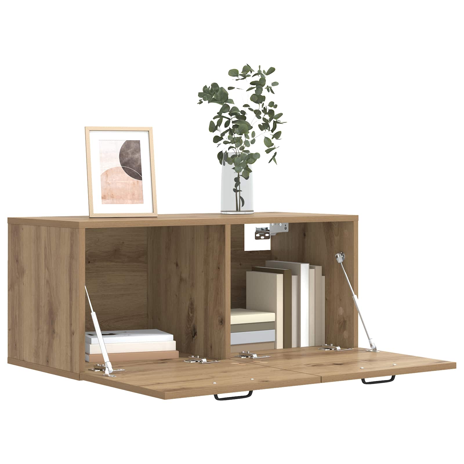 Armadietto a muro A parete Rovere artigianale 80 x 36,5 x 35 cm | homemem39
