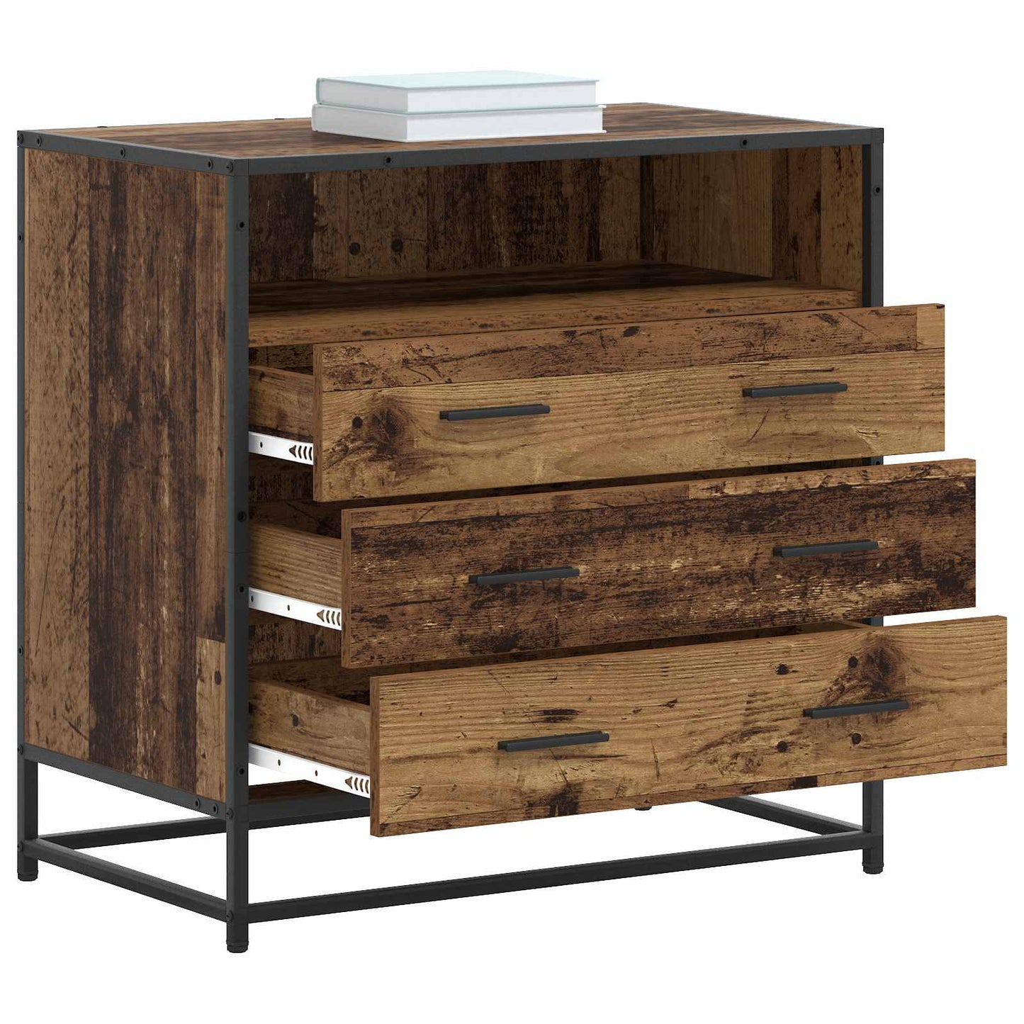 Mobile con Cassetti 3-Cassetto Legno antico 70 x 41 x 70 cm
