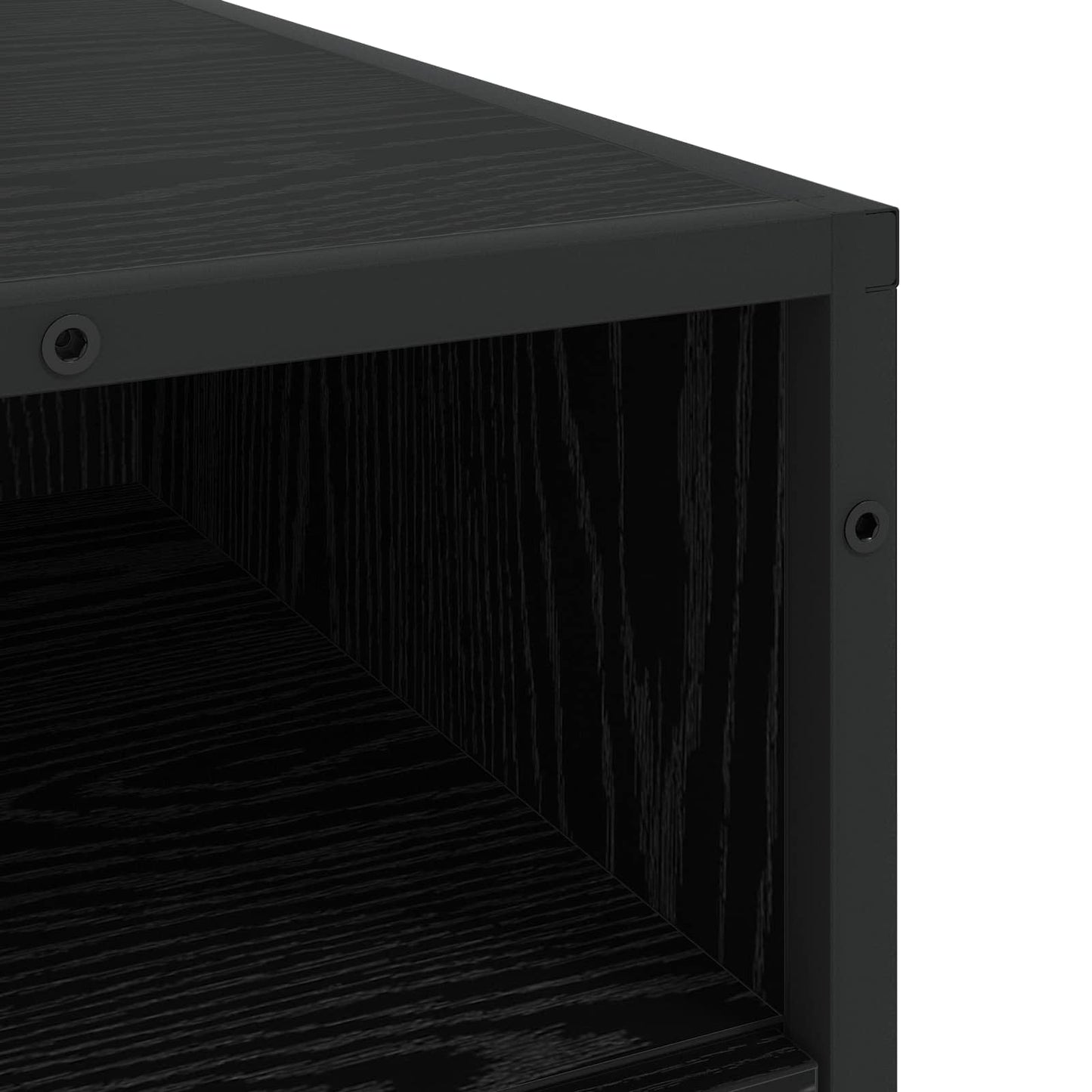 Mobile con Cassetti 3-Cassetto Rovere nero 70 x 41 x 70 cm