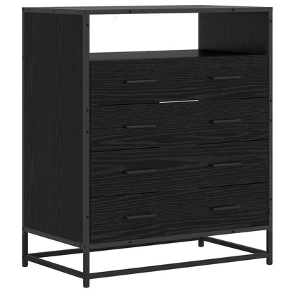 Mobile con Cassetti 4-Cassetto Rovere nero 70 x 41 x 83,5 cm