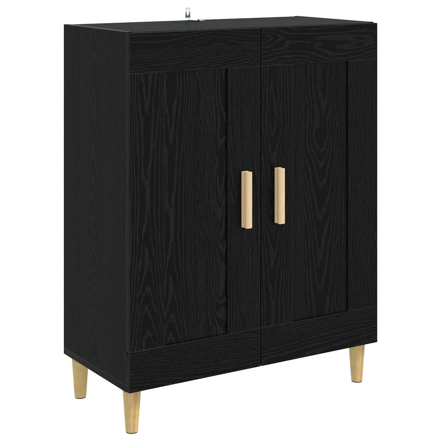 Credenza Rovere Nero 69,5 x 34 x 90 cm Legno ingegnerizzato