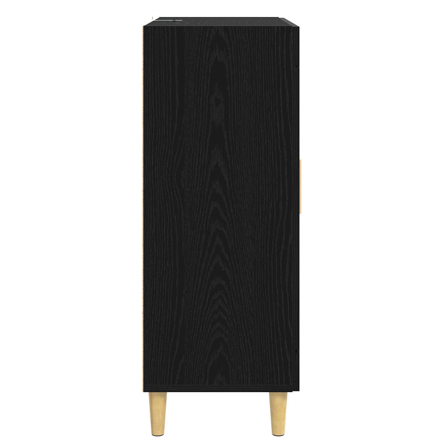 Credenza Rovere Nero 69,5 x 34 x 90 cm Legno ingegnerizzato