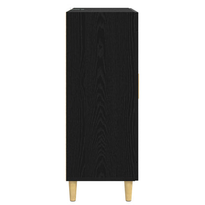 Credenza Rovere Nero 69,5 x 34 x 90 cm Legno ingegnerizzato