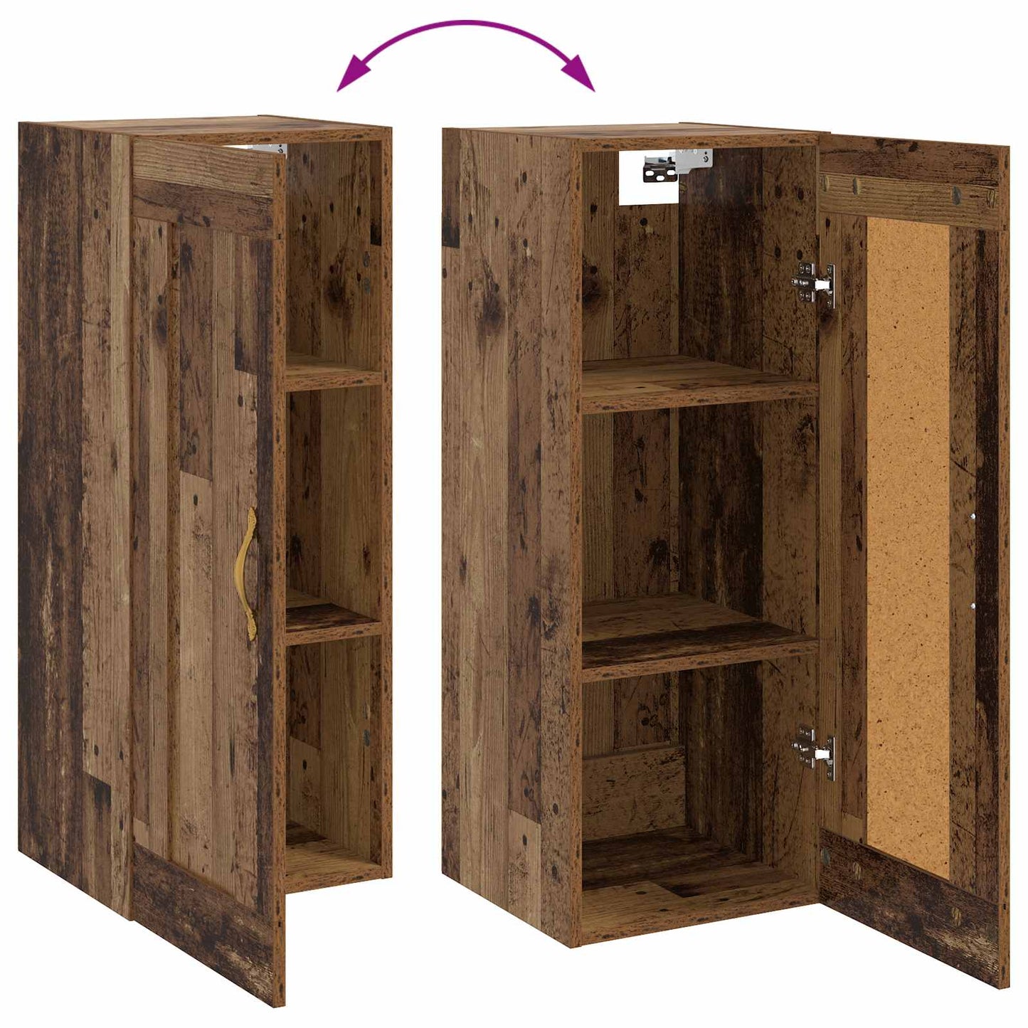Armadietto a muro Legno antico 34,5 x 34 x 90 cm