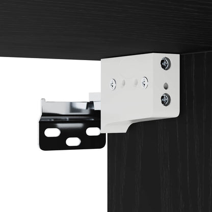 Armadietto a muro Rovere Nero 34,5 x 34 x 90 cm