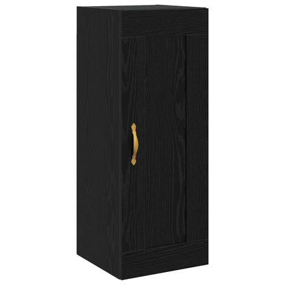 Armadietto a muro Rovere Nero 34,5 x 34 x 90 cm